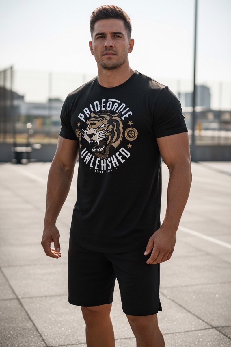 PRiDEorDiE Unleashed T-Shirt - black